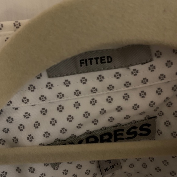 Floral Long Sleeve Dress Shirt Men’s Slim Fit Size Large Express - Picture 5 of 8